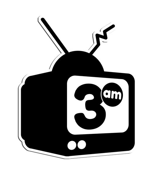3AM B&W Logo Sticker
